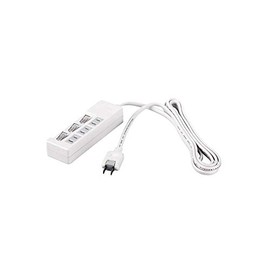 Buffalo BUFFALO BSTAPSW2310WH 2-Pin Power Strip 3-Outlet Individual Switch 3.3 ft (1 m) White