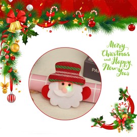 LED Christmas Brooch Santa Brooch Christmas LED Brooch Christmas Led Brooch Luminous Christmas Brooches Christmas Brooch with LED Light for Party Gift Christmas Pack of 2, Cloth