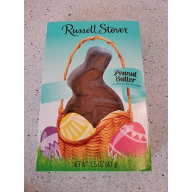 Russell Stover Peanut Butter Chocolate Bunny Rabbit 1.5oz