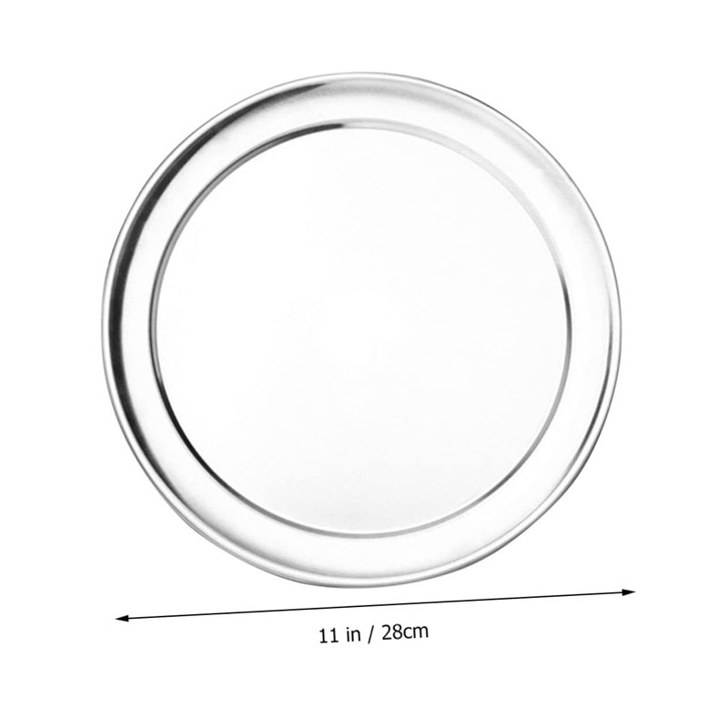 Operitacx Metal Pizza Pan Heat Resistant Oven Tray Durable Non