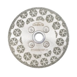 LEKOMESH Tile Blade 4"/105mm - Double-Sided Diamond Saw Blade Cutting Disc for Cutting and Grinding Granite Marble Ceramic Porcelain Tile with 5/8"-11 Flange