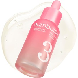 Numbuzin No.3 Bifida Bakuchiol Zero Pore Serum - Pore Minimizing & Tightening, Texture Smoothing, Helps Even Skin Tone with Kojic Acid, Gentle Retinol Alternative for Sensitive Skin, 30 ML