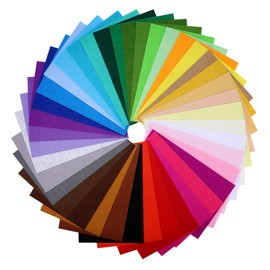 OSALADI 40 Pcs Felt Fabric Sheets Thick Rectangle Craft Felt for DIY Sewing Projects for Dolls Purses and Decorations