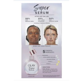 OLAY Super Serum (5 In 1) Collagen Peptide Vitamin E& C - 30ML, 1oz- 2 Pack 2oz