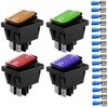Kiligen 4pcs 12V-24VDC/20A Boat Rocker Switch Toggle with Switch LED