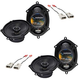 Harmony Audio Bundle Compatible with 1997-1998 Ford F-250/350/450/550/650/750 (2) HA-R68 5x7 6x8 New Factory Speaker Replacement Upgrade Package 225W Speakers