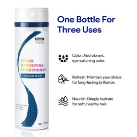 BELEZALIB Color Clenditioner - Color Depositing Conditioner for Dyed Hair, Semi Permanent Hair Depositing Conditioner for Long-lasting Color, Nourishing Hair Dye Conditioner,7OZ,Cruelty-Free