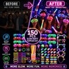 150-Piece Glow Party Favor Set for Night Events – Light