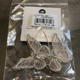 Clover BUTTERFLY DANGLE EARRINGS~MOTHE