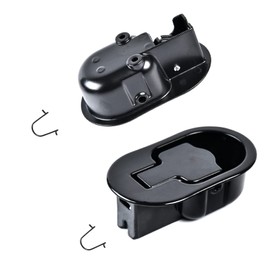 (2 Pack) Compatiable with Chair Sofa Couch Release Lever Metal Handle Recliner,Metal Pull Handle Recliner Replacement for Ashley and Major Recliner Brands-Black