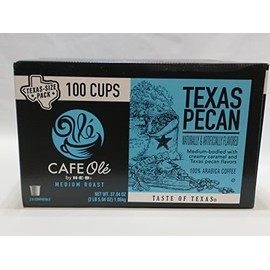 Cafe Ole Texas Pecan single serve pods 100 count