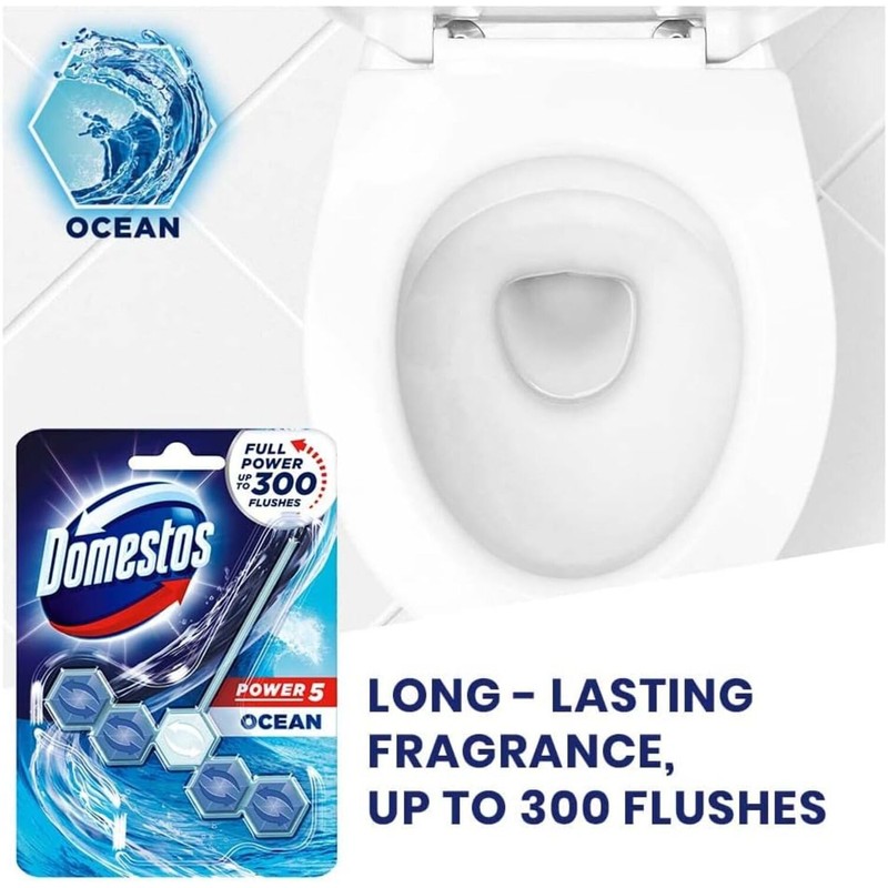 Domestos Power 5 Chlorine Toilet Block 55 g