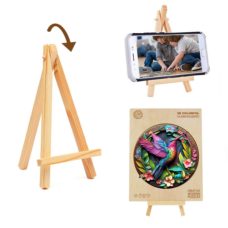 KaayeeWood Holzpuzzle Erwachsene,300 Teile Bunter Kolibri Holz Puzzle