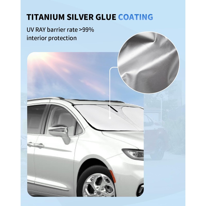 Sun Shade Windshield Sunshade for Pacifica Accessories Window Sun Shield