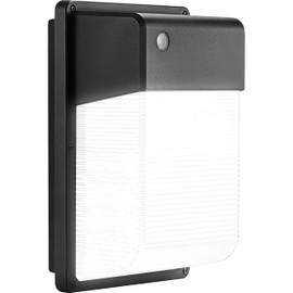 JJC LED Wall Pack Light with Photocell,28W(150-250W Replacement),3000LM 5000K-Daylight Dusk to Dawn LED Outdoor Lighting,100-277V Outdoor Security Lights
