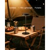 EppieBasic 2 Sets Portable Table Lamps, 5000mAh Battery Operated Cordless
