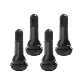 YAKEFLY 4PCS Tire Valve Stem Rubber Snap-in Valves,TR412 TR413 Tubeless Tire Valve Stems,Motorcycle Valve Stem,Wheel Valve Stems,Universal Rubber Tire Valve Stems (TR413-4PCS)