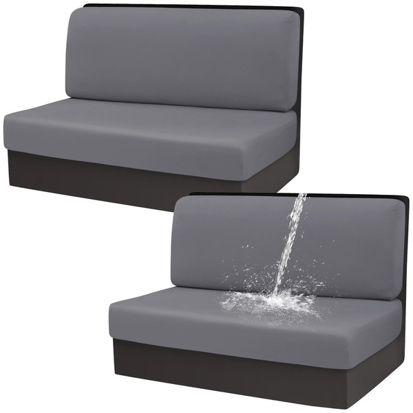 Gollense RV Dinette Cushion Covers, Waterproof Stretch Camper Cushion Covers,