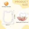 PATIKIL 8pcs Cute Cat Shape Spring Snap Hook Keychain Clip