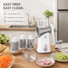 5-in-1 Rotary Cheese Grater & Vegetable Slicer – Stainless Steel