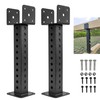 Wdwlbsm 2PCS Roof Riser for Pergola Roof Riser Beam Bracket,
