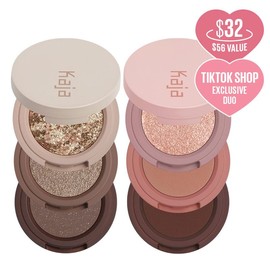 Kaja Korean Eyeshadow l Beauty Bento Duo Bundle (Chocolate Dahlia & Forest Night / Neutral Moment & Rose Macaron):_Chocolate Dahlia & Forest Night