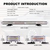 Nrgedzam 138-LED Traffic Advisor Light Bar, High Intensity Emergency Strobe