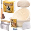 CRISS ELITE Sourdough Bread Baking Supplies Starter Kit, Banneton Proofing