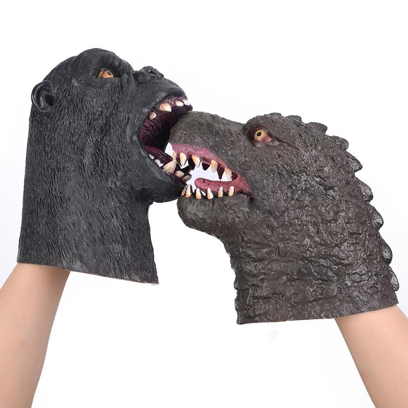 Monster Animal Head Hand Puppet Figure Toys Gloves for Children
