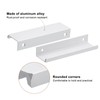 sourcing map Cabinet Finger Edge Pull, 10pcs 120mm/4.72 Aluminum Alloy