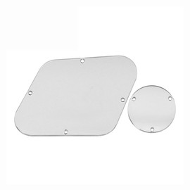 ROZILO LP Control Back Plate and Switch Plate Cavity Cover Pickguard for China Made Epiphone Les Paul Clear