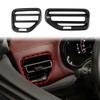 Carbon Fiber Dashboard Air Vent AC Outlet Trim Cover for