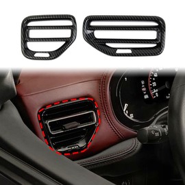 Carbon Fiber Dashboard Air Vent AC Outlet Trim Cover for Dodge Durango 2021+