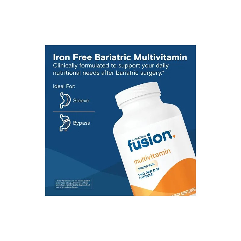 Bariatric Fusión Multivitamin Cirugía Bariatrica 180 Cápsulas