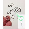 M01044 MOREZMORE 10pc Small S-Hooks Mini S-Hooks 16 mm for