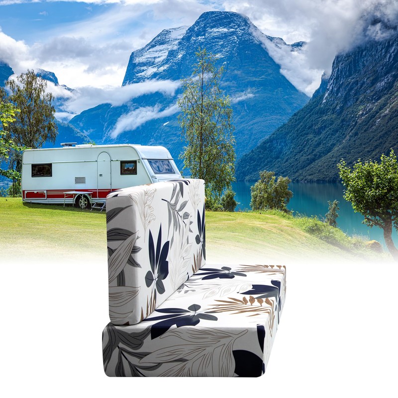FUANGUI RV Dinette Cushion Covers - Stretch Camper Cushion Booth