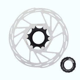 Jane Eyre Centre Lock Disc, Bicycle Centre Lock Brake Disc with Lock Cover 140mm Suitable for Mountain Bikes, Road Bikes