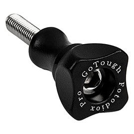 Fotodiox Pro GoTough Short Black 25mm Metal Thumbscrew for GoPro Cameras- for GoPro Sport Camera, Adapter Mounts and Extension Arms