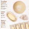 Lorzon Banneton Proofing Basket Set of 2, 10 Inch Round