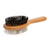 Essential Dog Natural Bamboo Two-Sided Brush for Cats & Dogs,