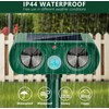 Solar Animal Repellent Ultrasonic, 2 Pack Cat Repellent Outdoor Deer