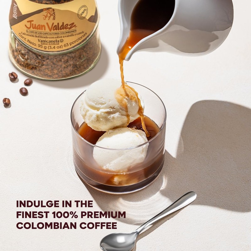 Juan Valdez Vanilla-Cinnamon Flavor Freeze Dried Coffee 3.35 OZ -