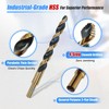 HIGHFIRE 29 Piece HSS Stepped Point Drill Bit Set 1/16"-1/2",