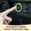 RGOAANC RGOAANC 2PCS Crystal Rhinestone Engine Start Stop Decoration Ring,