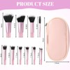 OFFCUP 10pcs Travel Makeup Brush Set, Mini Makeup Brushes With