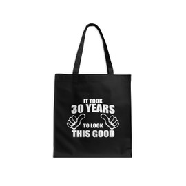 DCG PRINTWEAR 30 Today Canvas Tote Bag – Unisex 30th Birthday Gift for Men & Women Born in 1995 | Reusable Grocery, Beach & Party Favor Tote | Durable Novelty