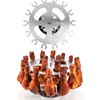 Flame Fingers XL Chicken Grill Rack - Holds 18 Legs,
