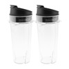 Blender Cups Replacement Parts 2PC, 16oz Ninja Juicer Cups Come