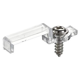 uxcell LED Strip Mounting Brackets, Fixing Clips Clamps Holder for 5050 LED Strip with Screws, for 12mm Wide Waterproof LED Strip, Transparent Nylon, Pack of 50