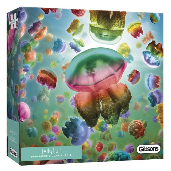 Gibsons Games White Logo Collection Jellyfish 1000 Piece Jigsaw Puzzle